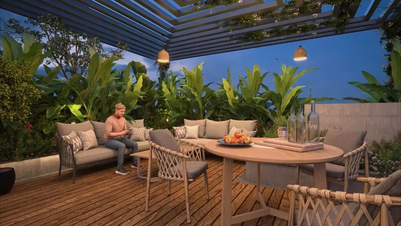 GPL Awadh One: rooftop seating, image 12 of 12 from the developer