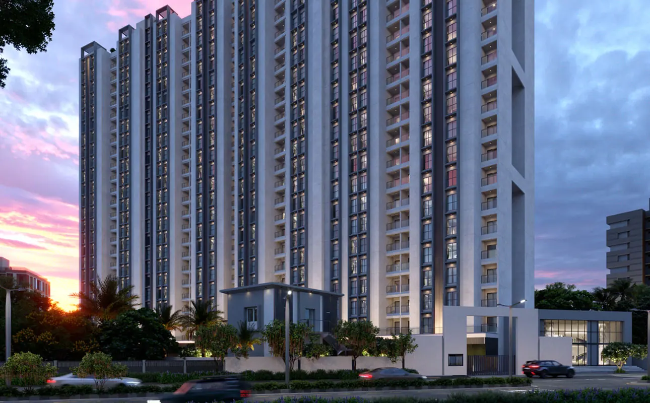 209 Hadapsar: tower at dusk, image 1 of 6 from the developer