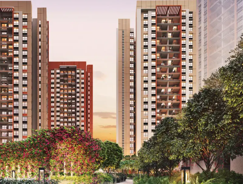 Shapoorji Pallonji Sensorium: towers and garden, image 4 of 14 from the developer
