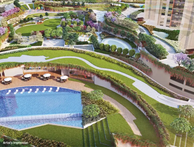 Shapoorji Pallonji Sensorium: pool and garden, image 7 of 14 from the developer